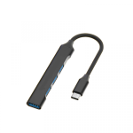 USB-разветвитель Dream QC07 4USB 3.0 0.2 м на Type-C черный