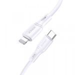 Кабель Jokade JA035 Type-C / Lightning 3А PD30W силиконовый белый 1 м