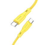 Кабель Jokade JA035 Type-C / Type-C 5А 100W силиконовый желтый 1 м