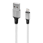 Кабель FUMIKO CA08 Lightning 2.4A серебристый 1 м