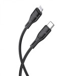 Кабель Kakusiga KSC-953 Type-C / Lightning 3А PD20W силиконовый черный 1 м