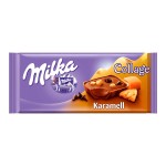 Шоколад Milka Collage with Caramel с фундуком и карамелью, 93 г