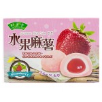 Японское рисовое пирожное моти Fruit Mochi Strawberry со вкусом клубники, 180 г