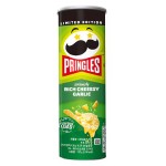 Картофельные чипсы Pringles Rich Cheesy Garlic Насыщенный Сырно-Чесночный соус, 102 г