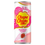 Газированный напиток Chupa Chups Strawberry &amp; Cream со вкусом клубничного крема, 250 мл