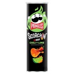 Картофельные чипсы Pringles Scorchin’ Chili &amp; Lime со вкусом острого перца чили и лайма, 158 г