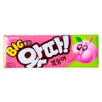 Жевательная резинка Lotte Whatta Big Bubble Gum Green Grape со вкусом персиковой сливы, 23 г