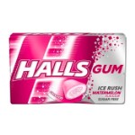 Жевательная резинка Halls Ice Rush Watermelon со вкусом арбуза (без сахара), 18 г