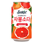 Газированный напиток Sunkist Grapefruit Soda со вкусом грейпфрута, 355 мл