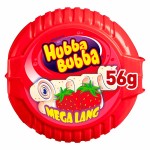 Жевательная резинка Wrigley’s Hubba Bubba Mega Long Snappy Strawberry со вкусом клубники, 56 г