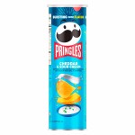 Картофельные чипсы Pringles Cheddar &amp; Sour Cream сыр чеддер и сметана, 158 г