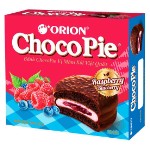 Печенье Orion Choco Pie Raspberry &amp; Blueberry со вкусом малины и голубики, 360 г