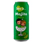 Газированные напиток Love Is Mojito Classic со вкусом мохито, 450 мл