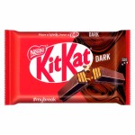 Шоколадный батончик KitKat 4 Fingers Dark с темным шоколадом, 41,5 г