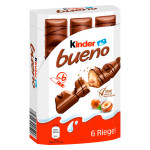 Вафельные батончики Kinder Bueno, 129 г