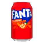 Газированный напиток Fanta Fruit Twist фруктовый твист, 330 мл