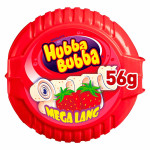 Жевательная резинка Wrigley’s Hubba Bubba Mega Long Snappy Strawberry со вкусом клубники, 56 г