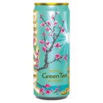 Холодный зелёный чай AriZona Green Tea with Ginseng and Honey с женьшенем и мёдом, 330 мл