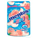 Жевательные конфеты Mentos DUO со вкусом персика и содовой, 45 г