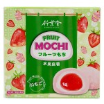 Японское рисовое пирожное моти Fruit Mochi Strawberry со вкусом клубники, 140 г