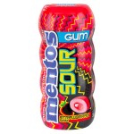 Кислая жевательная резинка Mentos Sour Strawberry со вкусом клубники, 30 г