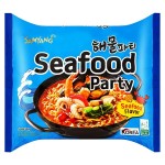 Лапша быстрого приготовления Samyang Seafood Party Ramen со вкусом морепродуктов, 125 г