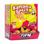 Жевательная резинка Fini Banana Split со вкусом банана с клубничной начинкой, 5 г