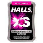 Леденцы Halls XS Sugar Free Mixed Berry со вкусом лесных ягод, без сахара, 13,8 г