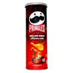 Картофельные чипсы Pringles Hot &amp; spicy Grilled Squid острые со вкусом кальмара, 102 г