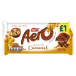 Пористый шоколад Nestle Aero Caramel со вкусом карамели, 90 г