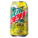 Газированный напиток MTN Dew Baja Gold со вкусом ананаса, 355 мл