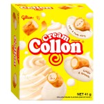 Бисквитные рулетики Glico Collon Cream со вкусом крема, 41 г