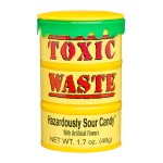 Кислые леденцы Toxic Waste Hazardously Sour Candy (желтая бочка), 42 г