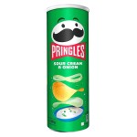 Картофельные чипсы Pringles Sour Cream &amp; Onion со вкусом сметаны и лука, 165 г