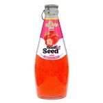 Нектар Aziano Strawberry Juice with Basil Seed Drink Клубника с семенами базилика, 290 мл