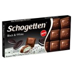 Шоколад Schogetten Black &amp; White с кусочками печенья, 100 г