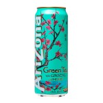 Холодный зелёный чай AriZona Green Tea with Ginseng and Honey с женьшенем и мёдом, 680 мл