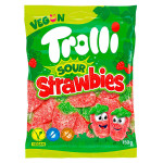 Жевательный мармелад Trolli Sour Strawbies со вкусом кислой клубники, 150 г