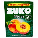 Растворимый напиток ZUKO со вкусом персика, 20 г