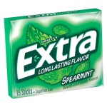 Жевательная резинка Wrigley’s Extra Spearmint со вкусом мяты, 15 пластинок