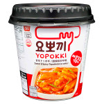 Рисовые клецки Young Poong Yopokki Sweet &amp; Spicy Topokki с остро-сладким соусом (стакан), 140 г