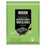 Морская сушёная капуста Nicos Seaweed Snack Wasabi со вкусом васаби, 4 г