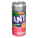 Газированный напиток Fanta Pink Grapefruit Zero со вкусом розового грейпфрута (без сахара), 330 мл