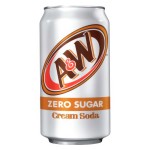 Газированный напиток A&amp;W Cream Soda Zero со вкусом крем-сода без сахара, 355 мл