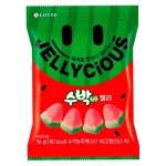 Жевательный мармелад Lotte Jellycious Watermelon со вкусом арбуза, 56 г