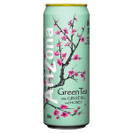 Холодный зелёный чай AriZona Green Tea with Ginseng and Honey с женьшенем и мёдом, 500 мл