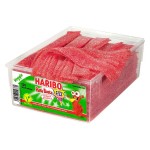 Жевательный мармелад Haribo Veggie Pasta Basta Erdbeer Sour кислые полоски со вкусом земляники, 1125 г