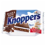 Вафельное печенье Storck Knoppers Black &amp; White с шоколадной и молочной начинкой, 25 г