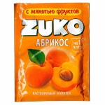 Растворимый напиток ZUKO со вкусом абрикоса, 20 г