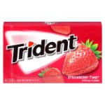 Жевательная резинка Trident Strawberry Twist со вкусом клубники (без сахара) (14 пластинок)